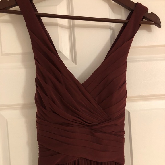 Mess Long Bridesmaid’s Dress with Crisscross Back - Picture 4 of 5